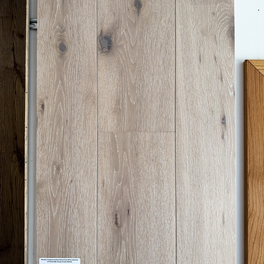 Windsor Engineered Real Wood Oak White Washed UV Oiled